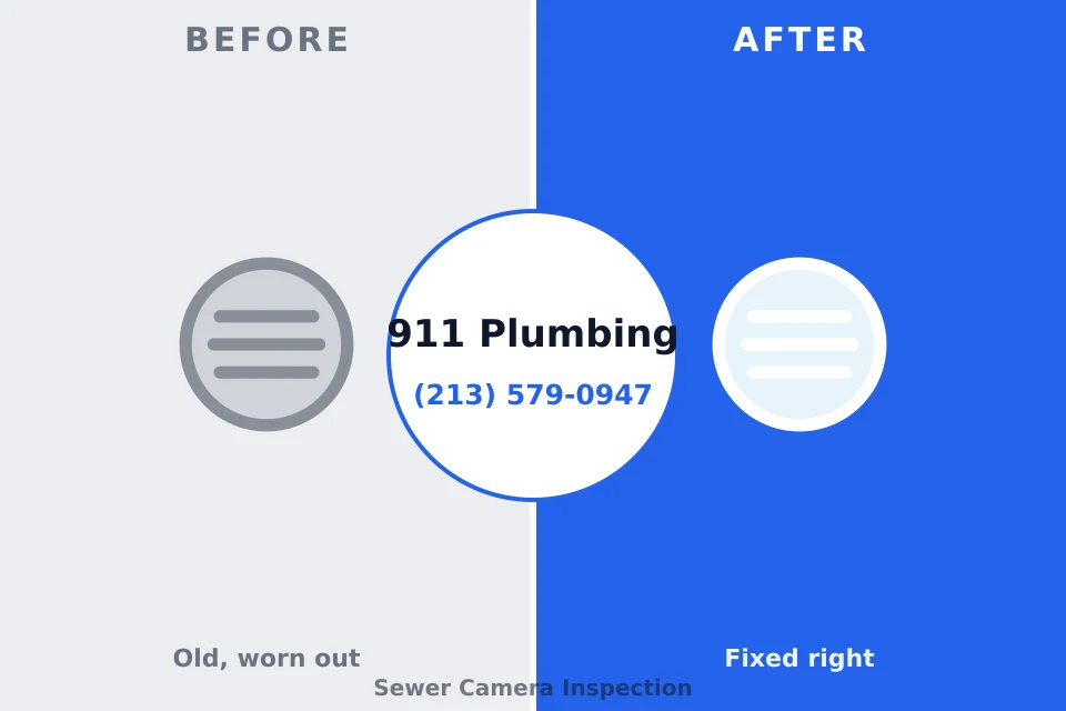 Before and after: plumbing repair McGaheysville, VA